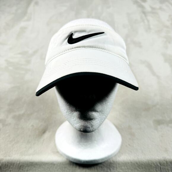 Nike Visor Mens White One Size Adjustable Strap Back Golf RZN VRS Adult Outdoors - Picture 1 of 9